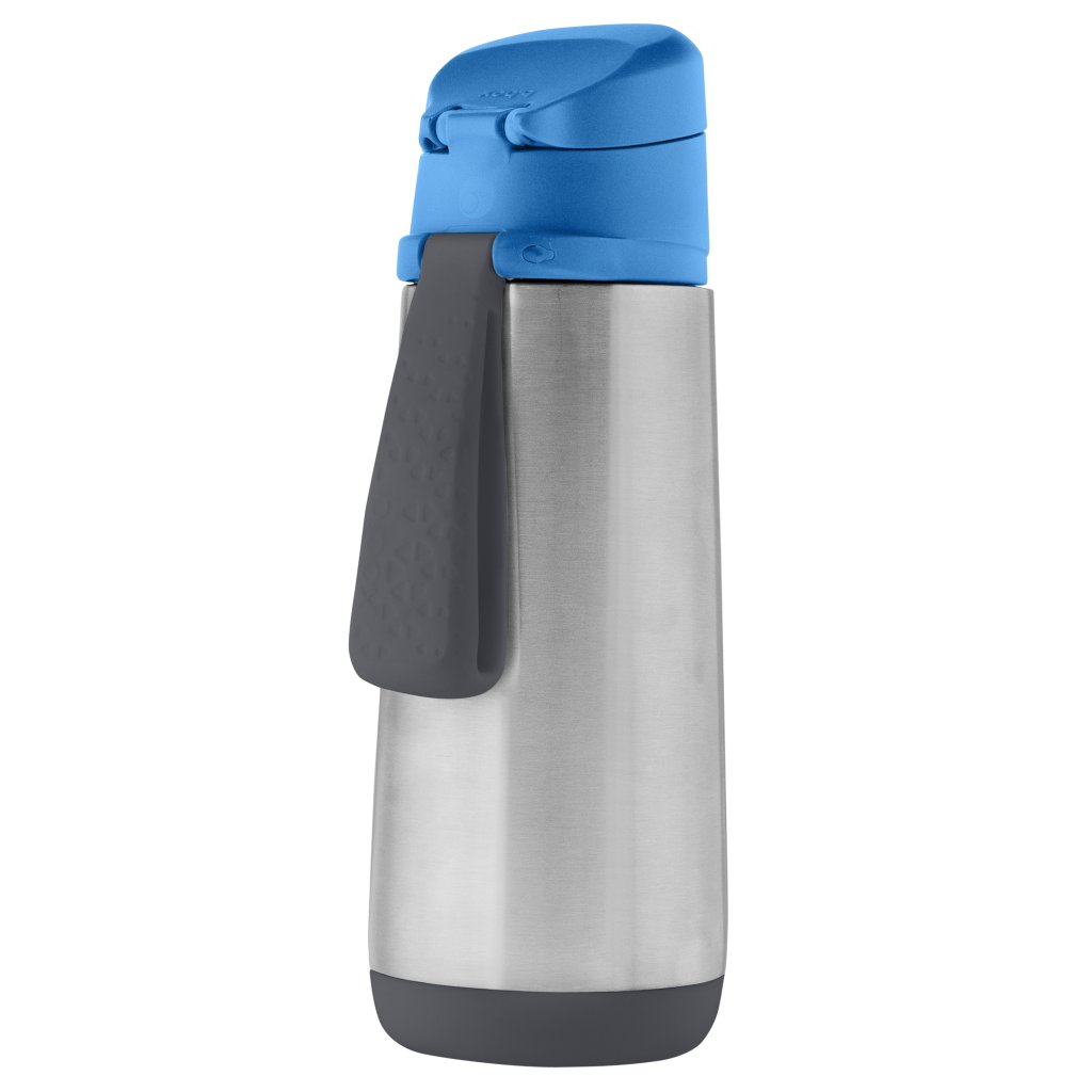 b.box Stahlthermosflasche 500 ml - blau/grau