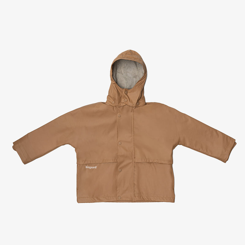 aarhus rain jacket caramel - Braun