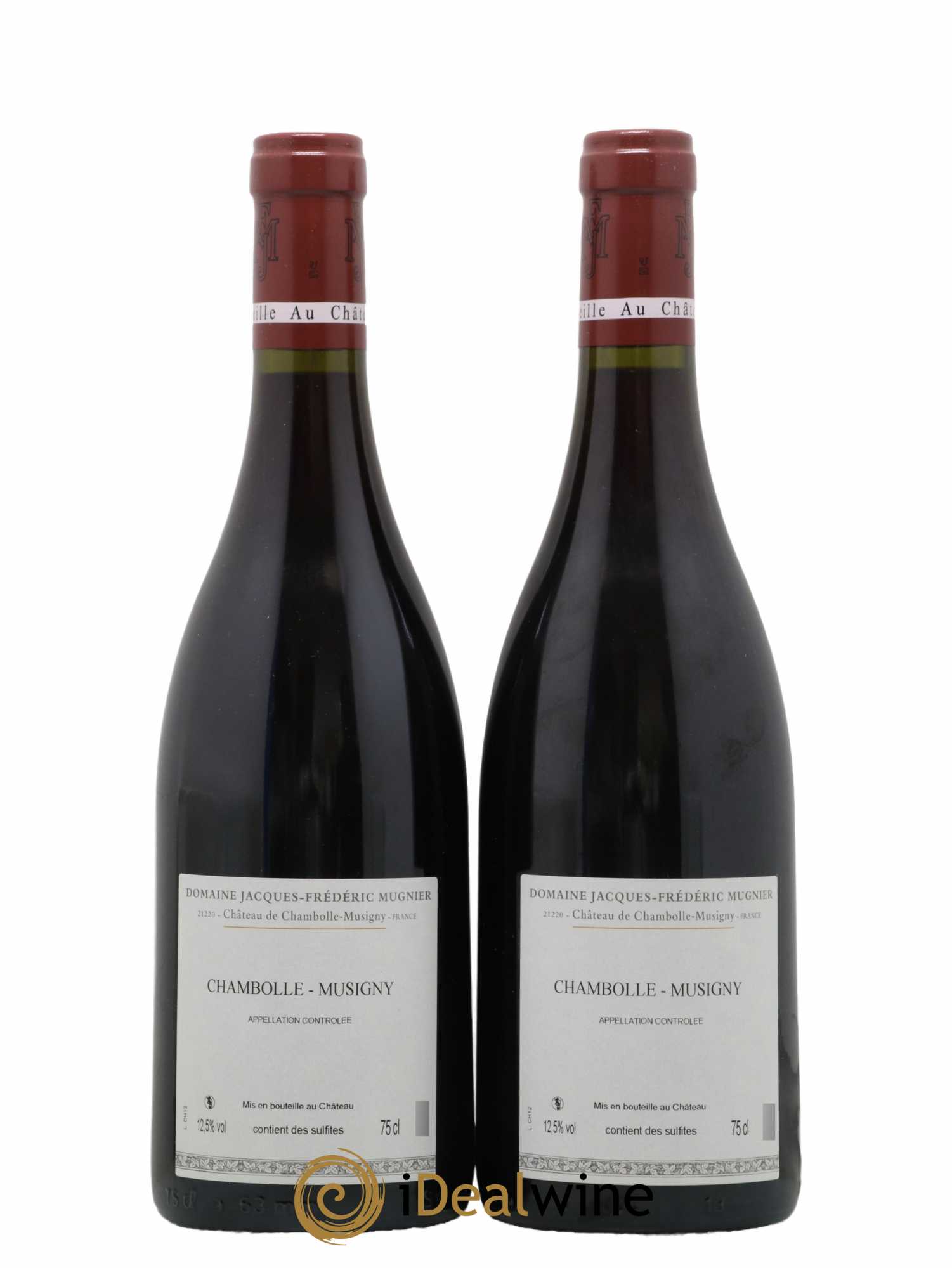 Chambolle-Musigny Jacques-Frédéric Mugnier  2012 - Lot de 2 Bouteilles