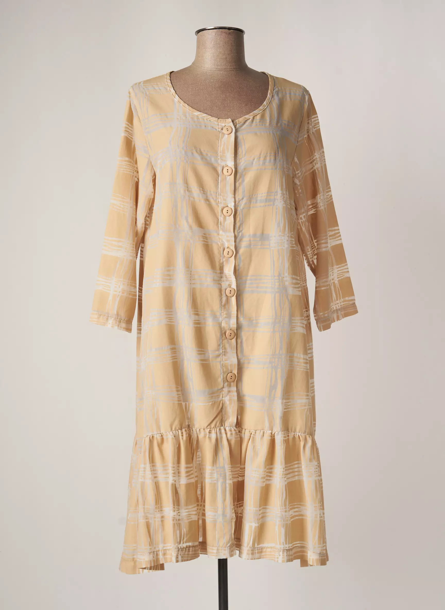 G Oze Robes Mi Longues Femme couleur beige