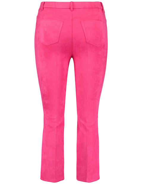 7/8 Hose Flared aus stretchigem Velours