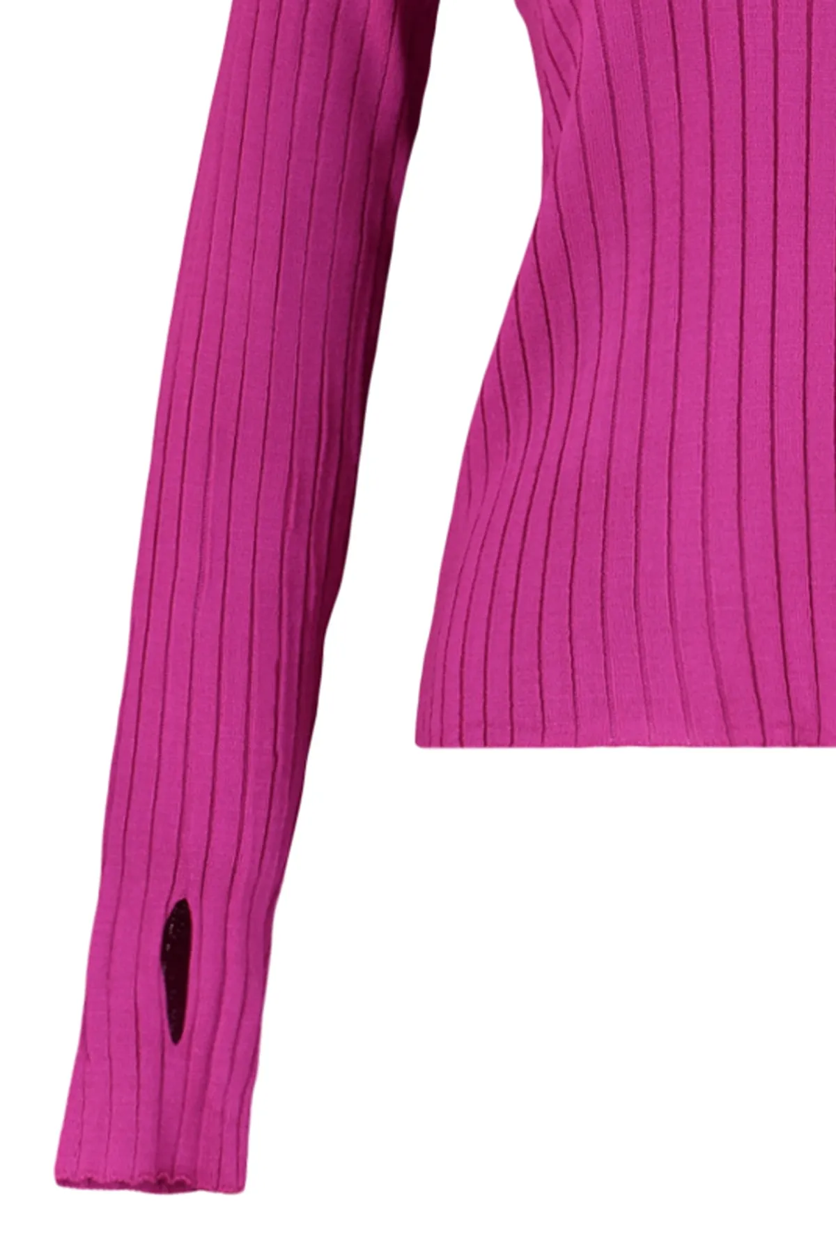 Trendyol Collection  Fuchsiafarbener Strickpullover mit Rollkragen TWOAW21KZ1113