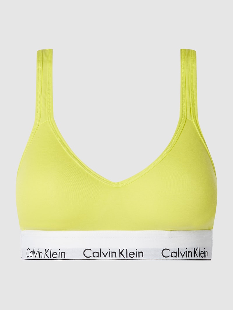 Bustier mit wattierten Cups in gelb
