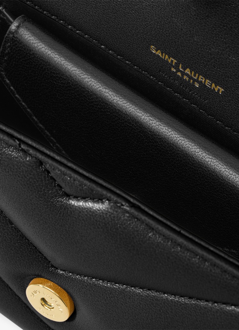 Mała torebka na ramię Saint Laurent Loulou ze skóry jagnięcej