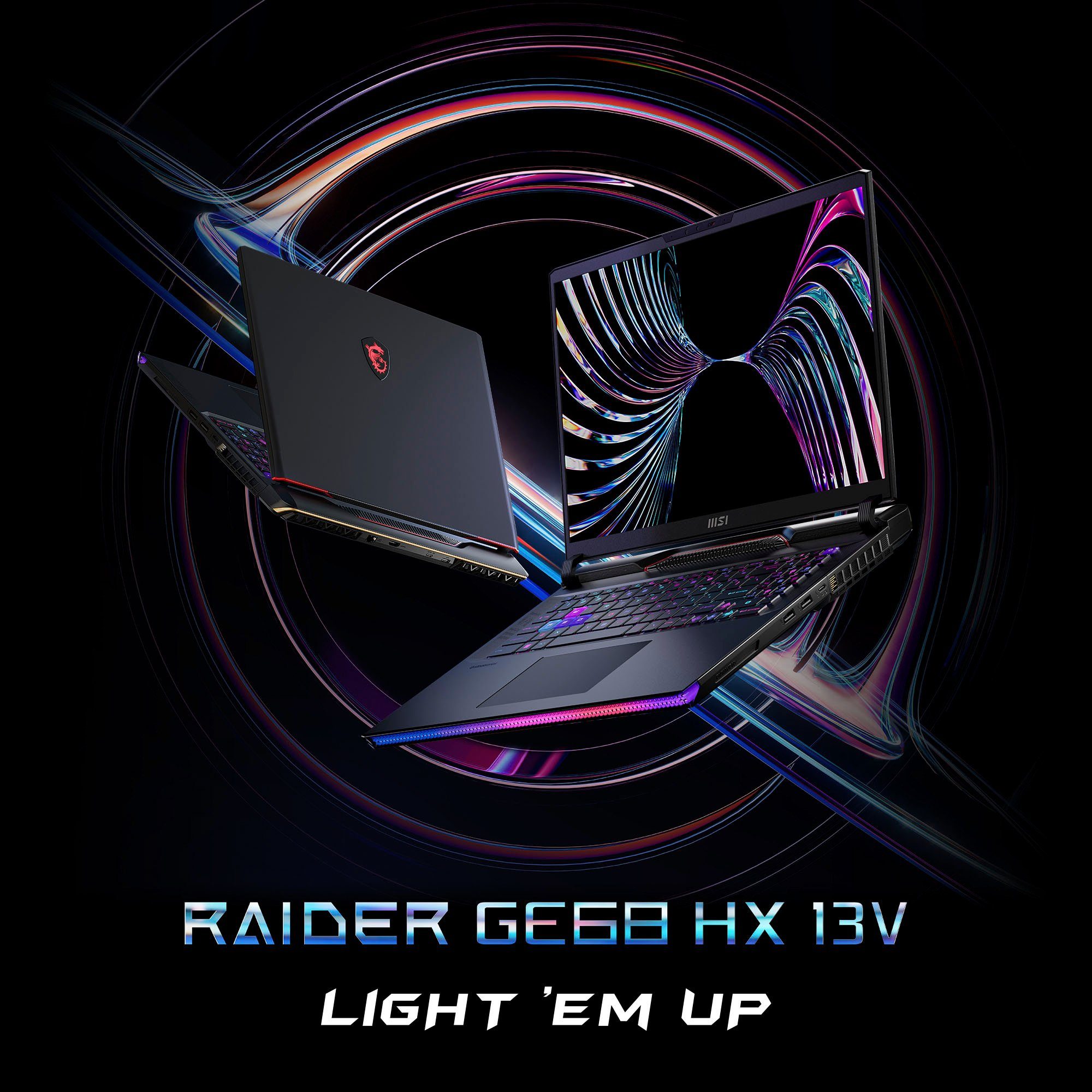 MSI Raider GE68 HX 13VG-037 Gaming-Notebook (40,6 cm/16 Zoll, Intel Core i7 13700HX, GeForce RTX 4070, 2000 GB SSD)