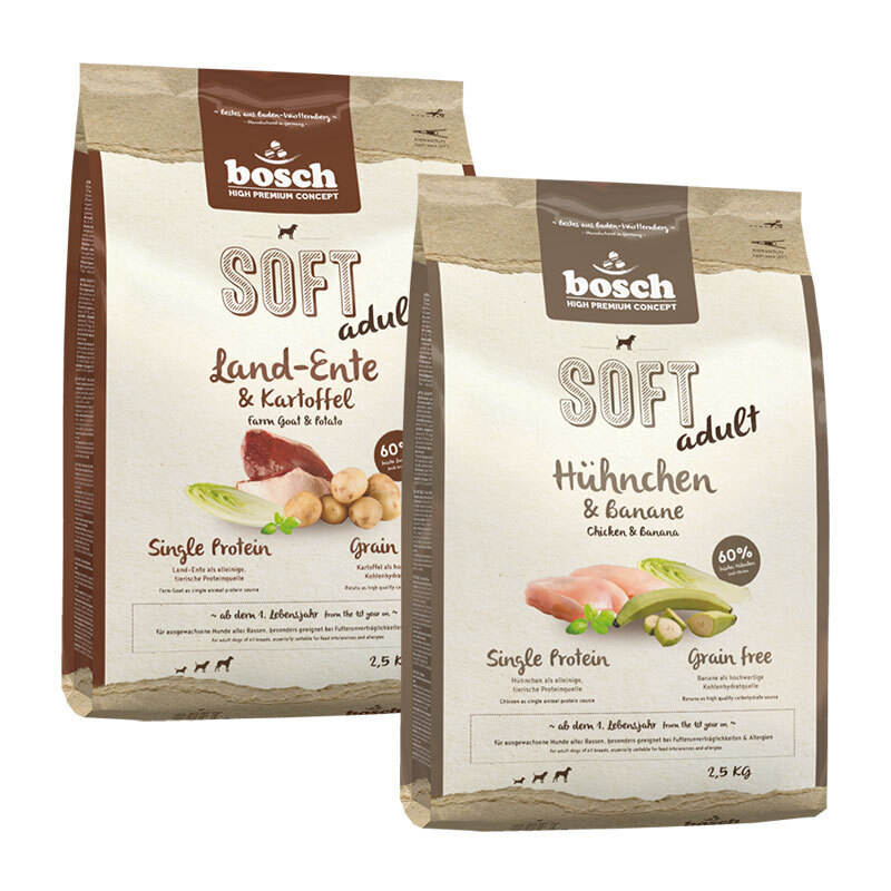 bosch Hundetrockenfutter bosch Soft Mixpaket Geflügel 2x2,5kg