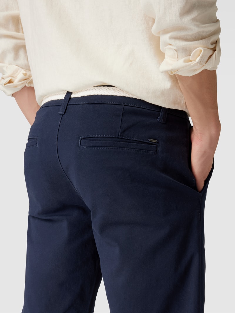 Chino-Shorts mit Gürtel Modell 'WILL' in dunkelblau