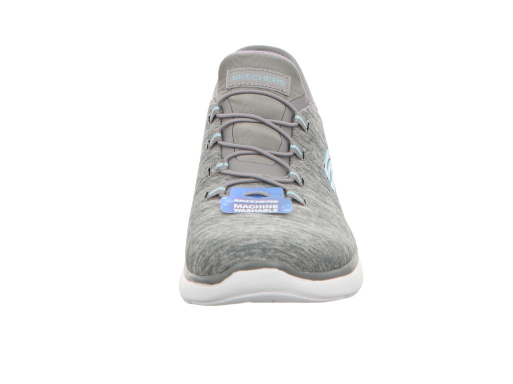 SKECHERS Sportliche Slipper grau