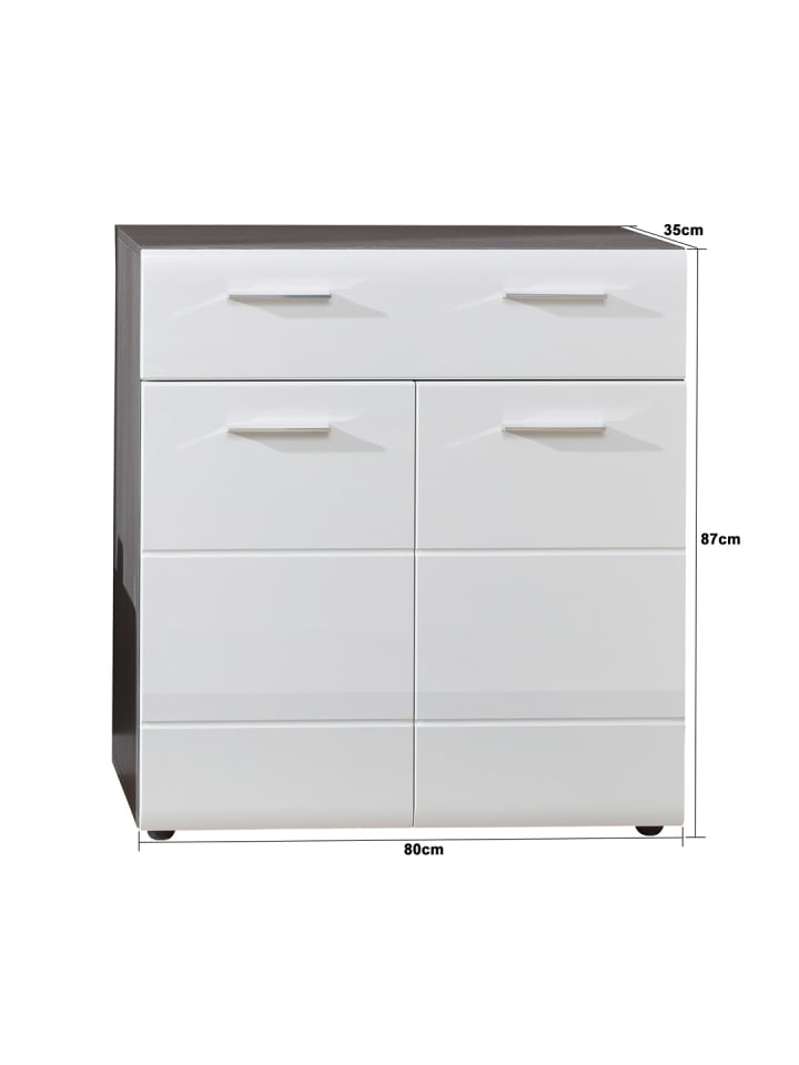 ebuy24 Schuhschrank LineGD Silber 80 x 35 cm günstig kaufen onesize
