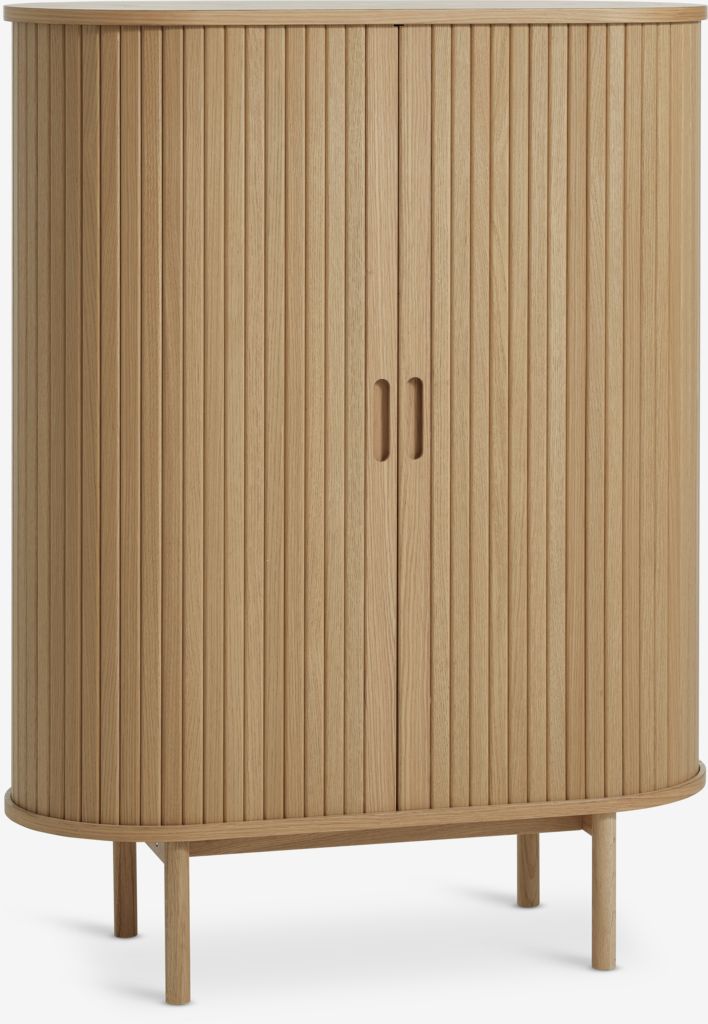 LYNGVIG Szafka LYNGVIG 90cm 2 drzwi żaluzjowe naturalny dąb