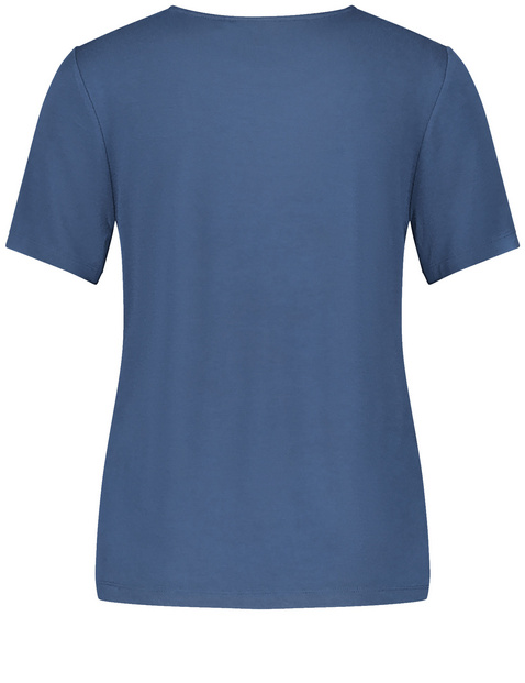 T-Shirt mit Material-Patch