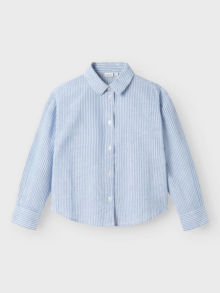 name it Langarmbluse NKFFEMMA LS SHIRT in dusty blue günstig kaufen
