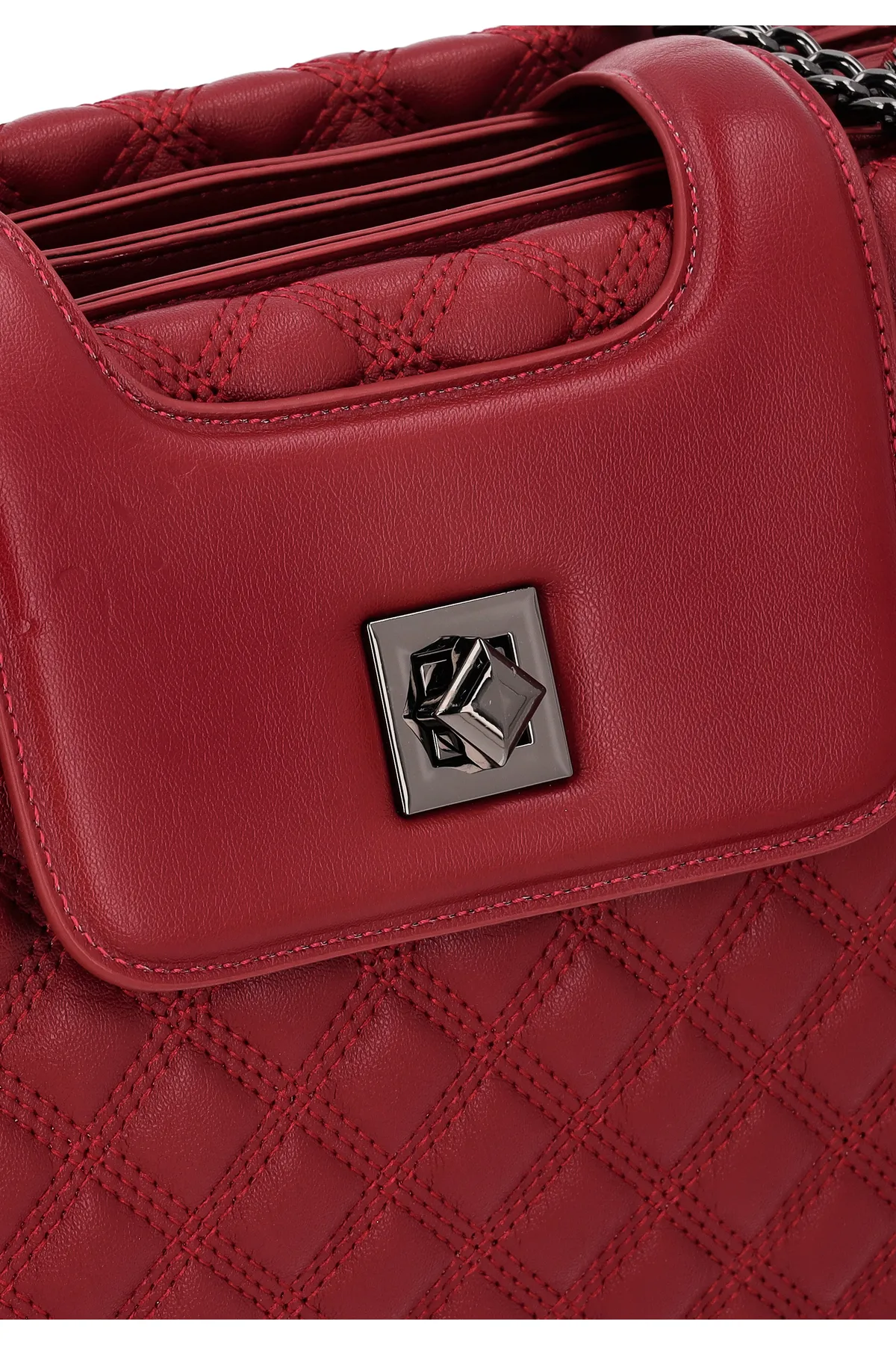 Felipa  Handtasche - Rot - Unifarben