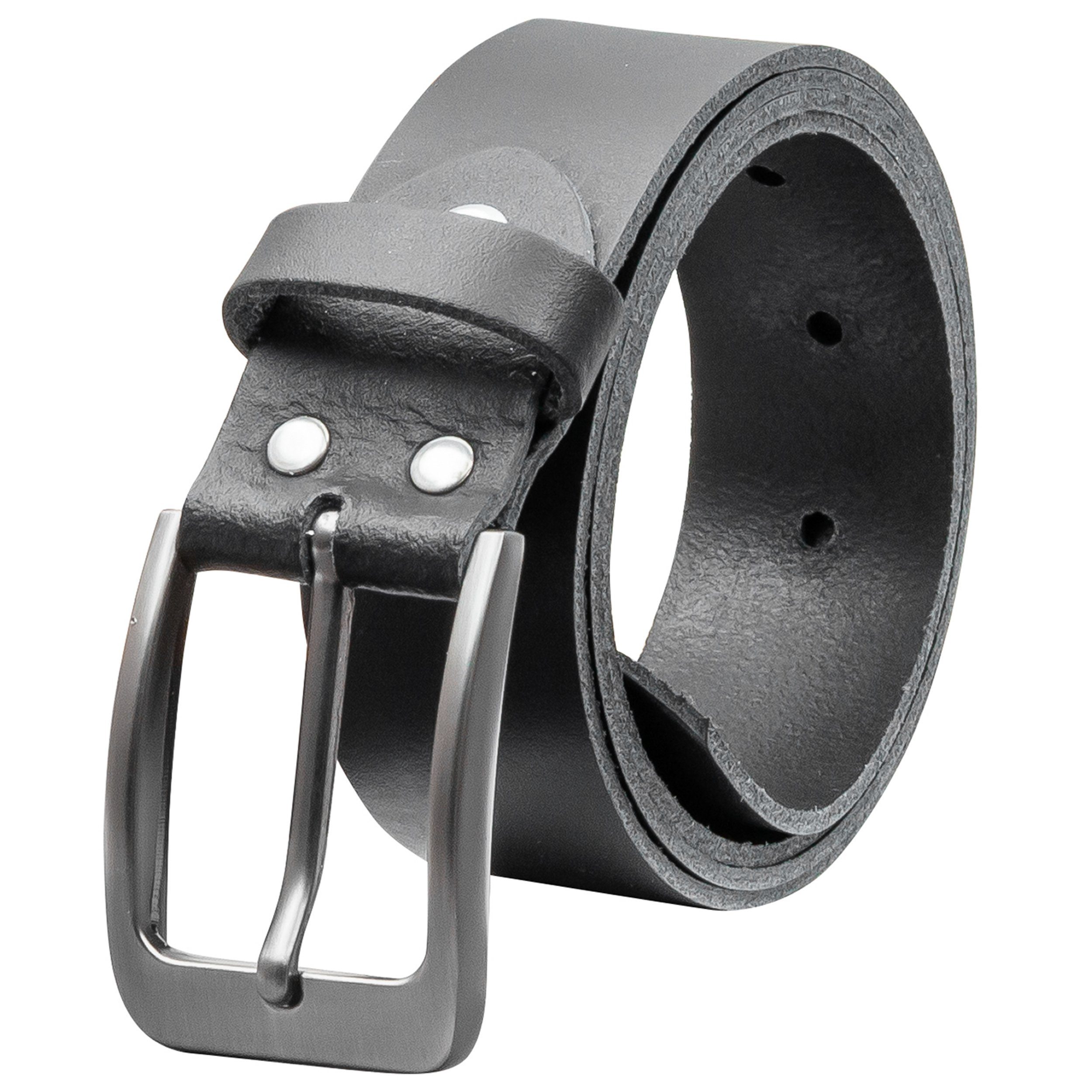 COLOGNEBELT Ledergürtel D11-SL Schlicht dennoch modern mit Dornschließe, MADE IN GERMANY