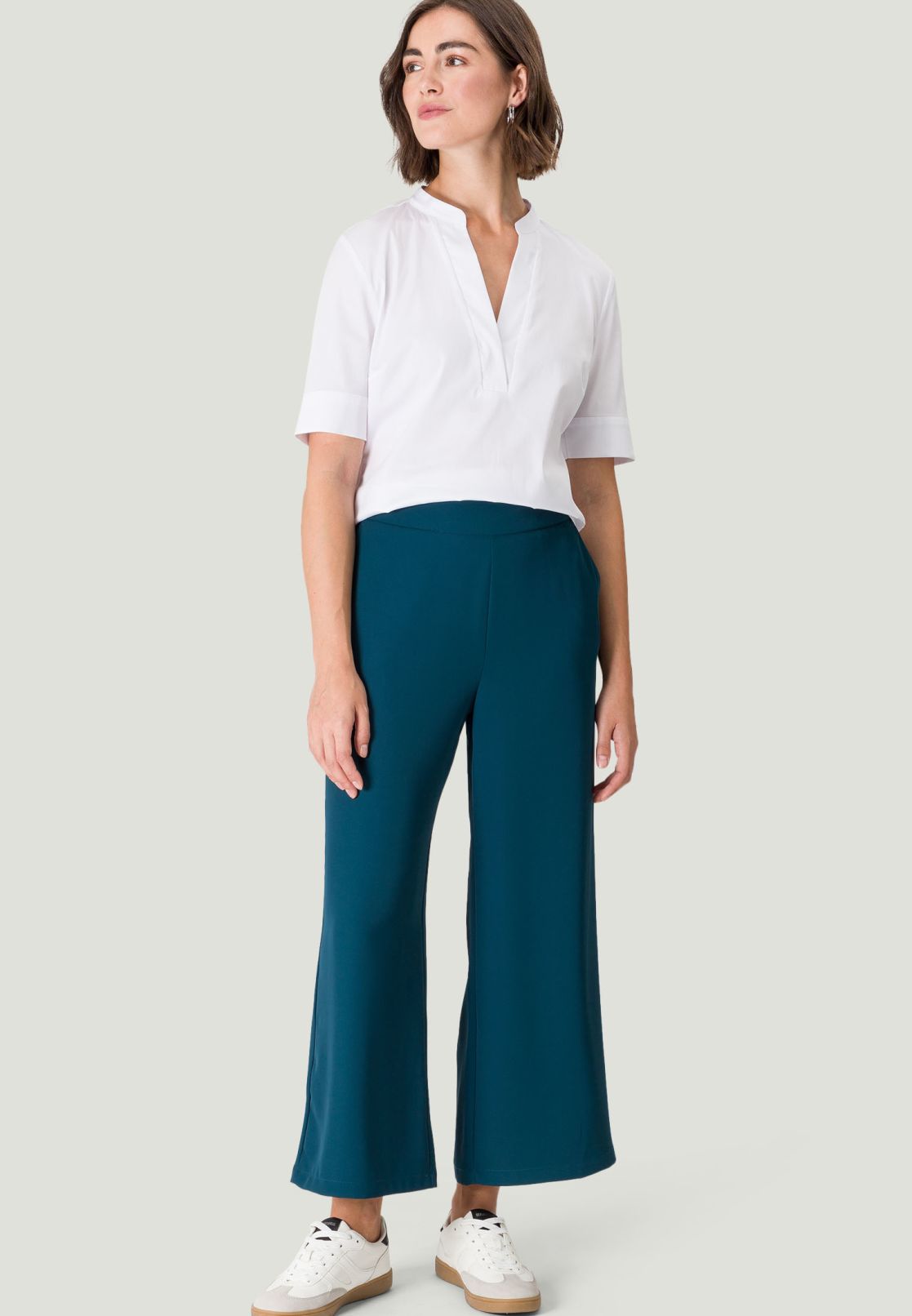 Bluse mit V-Ausschnitt