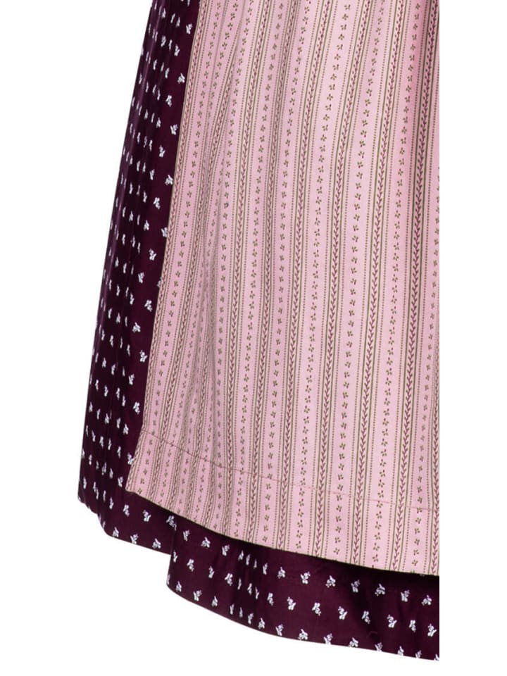 Nübler Dirndl midi Rita in Weinrot-Rosa günstig kaufen