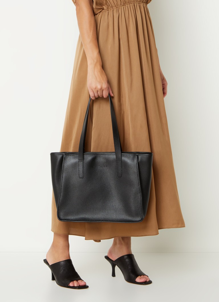 Longchamp  Le Foulonné shopper L van leer