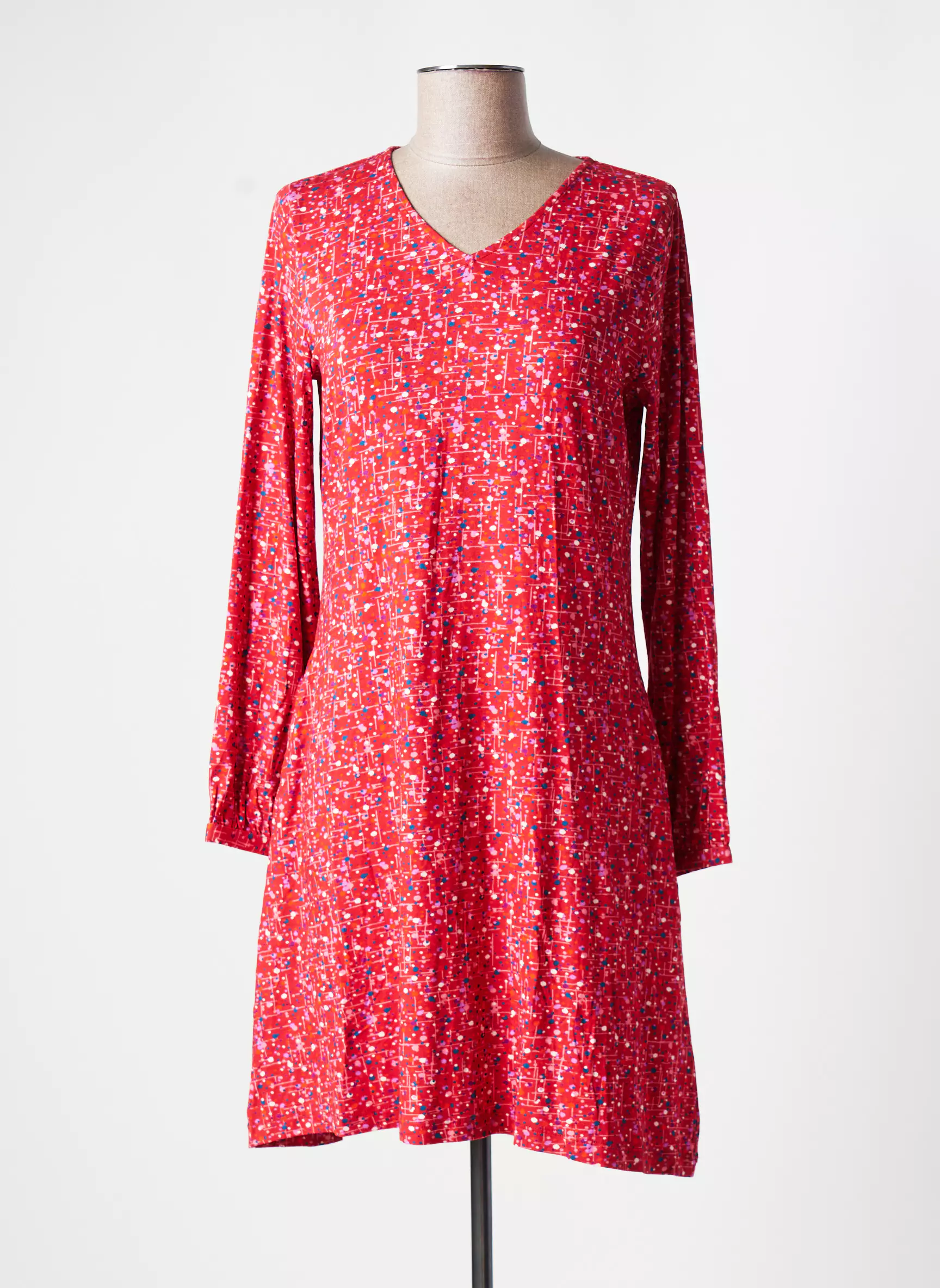 Agathe   Louise Robes Mi Longues Femme couleur rouge