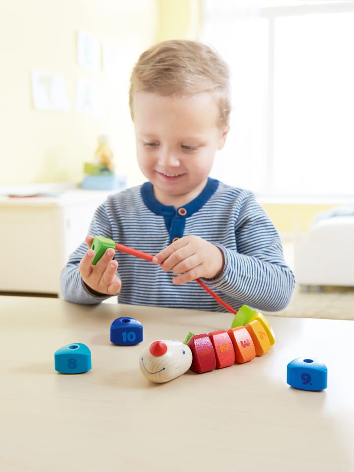 Haba Lernspielzeug Fädelspiele in Zahlen-Drache günstig kaufen onesize