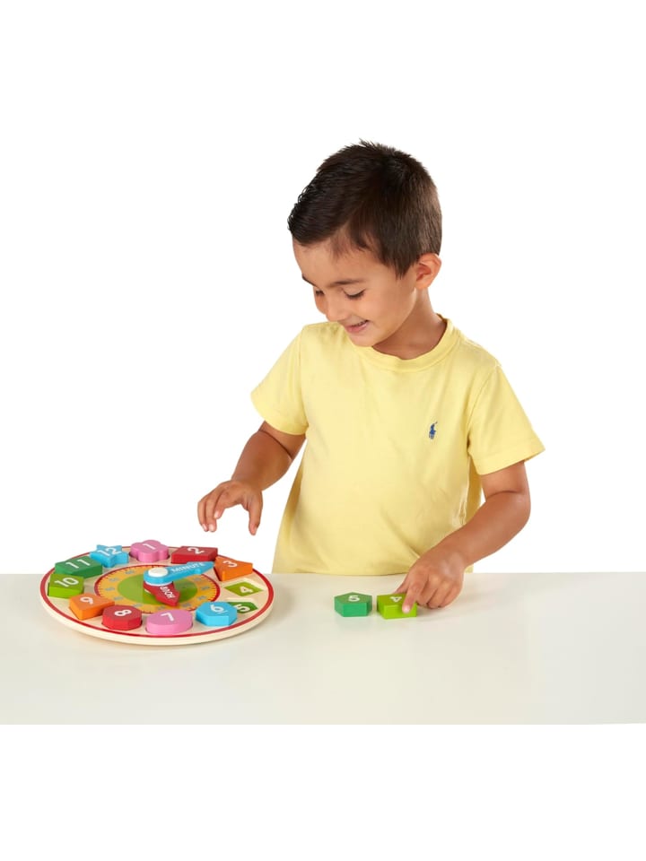Melissa & Doug Holzuhr mit Formen zum Sortieren 13 Teile günstig kaufen onesize