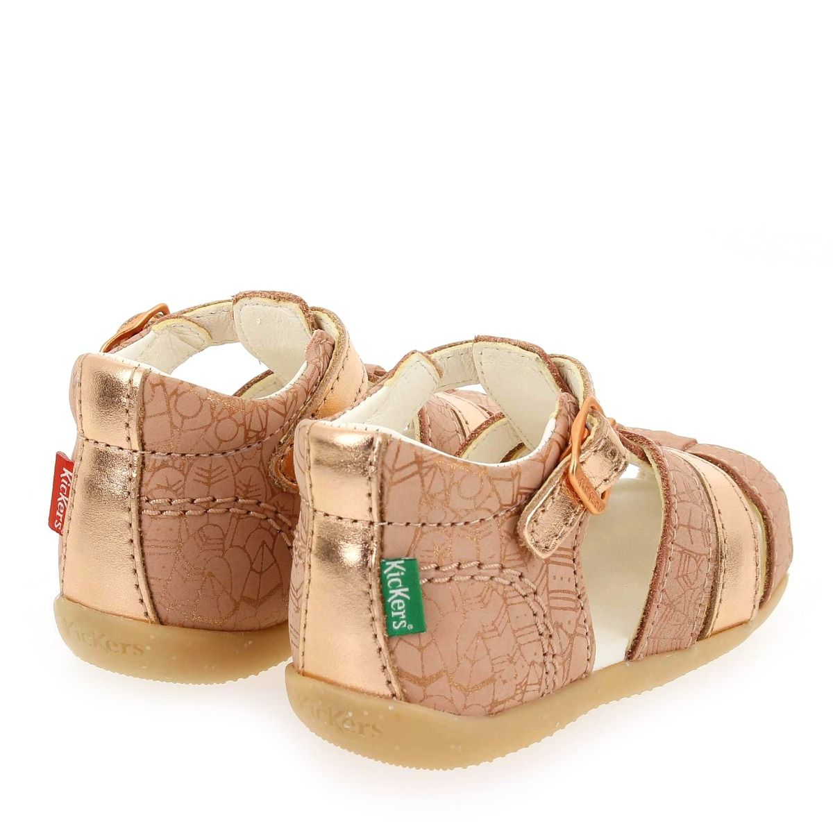 Kickers  BIGFLY-2 ETHNIC - Rose Cuivré