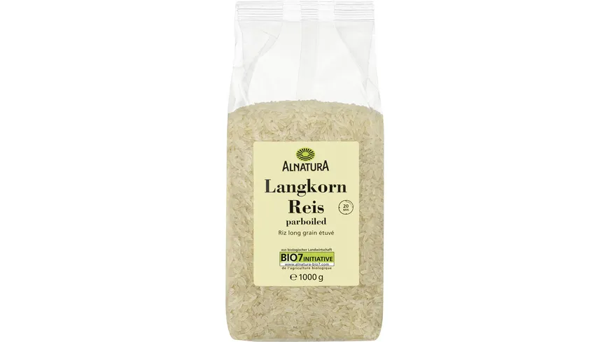 Alnatura Bio Langkorn Reis parboiled 1 kg