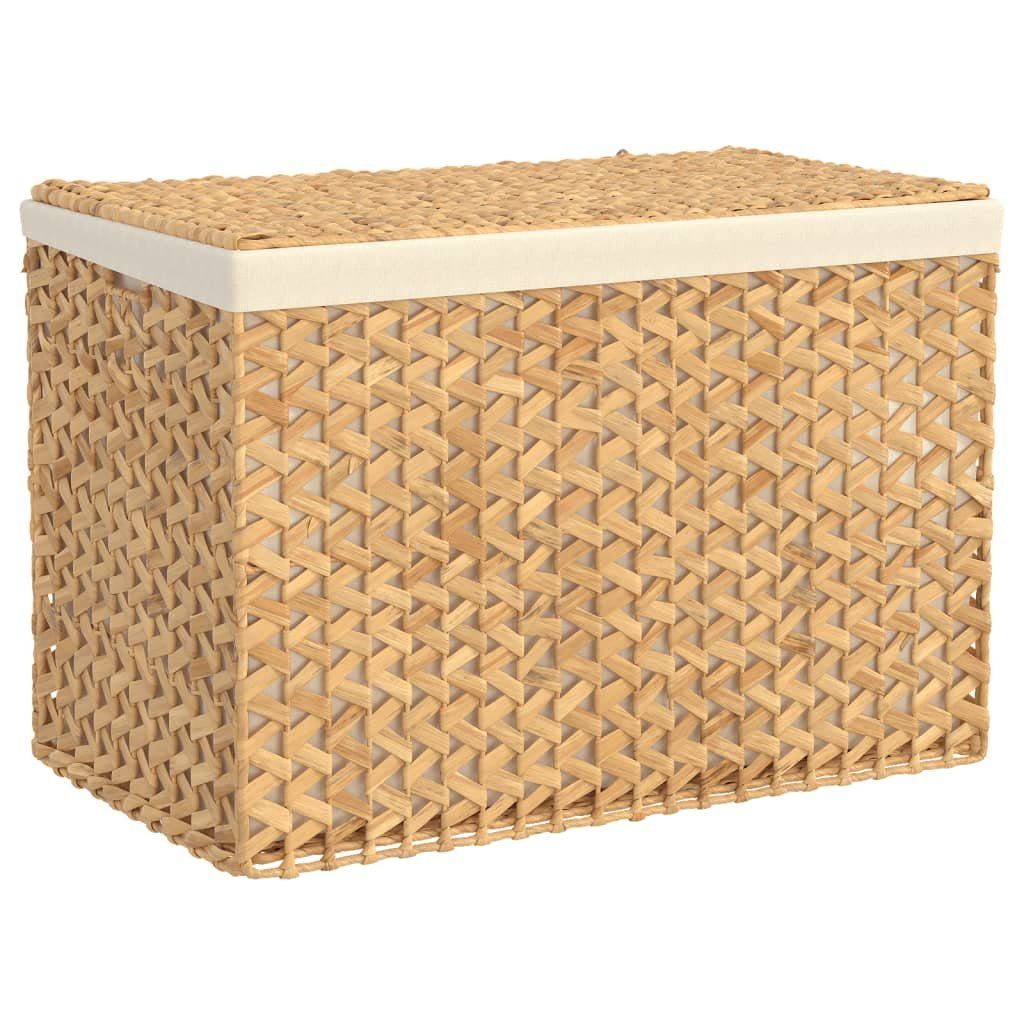 vidaXL Wäschekorb Wäschekorb mit 3 Fächern 75x42,5x52 cm Wasserhyazinthe (1 St)