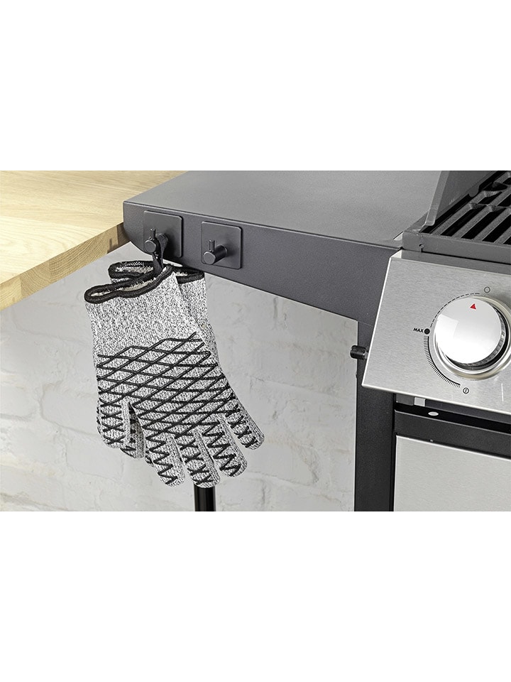 Wenko 2er-Set: Wandhaken in Schwarz - (B)4,5 x (H)4,5 x (T)3 cm günstig kaufen onesize