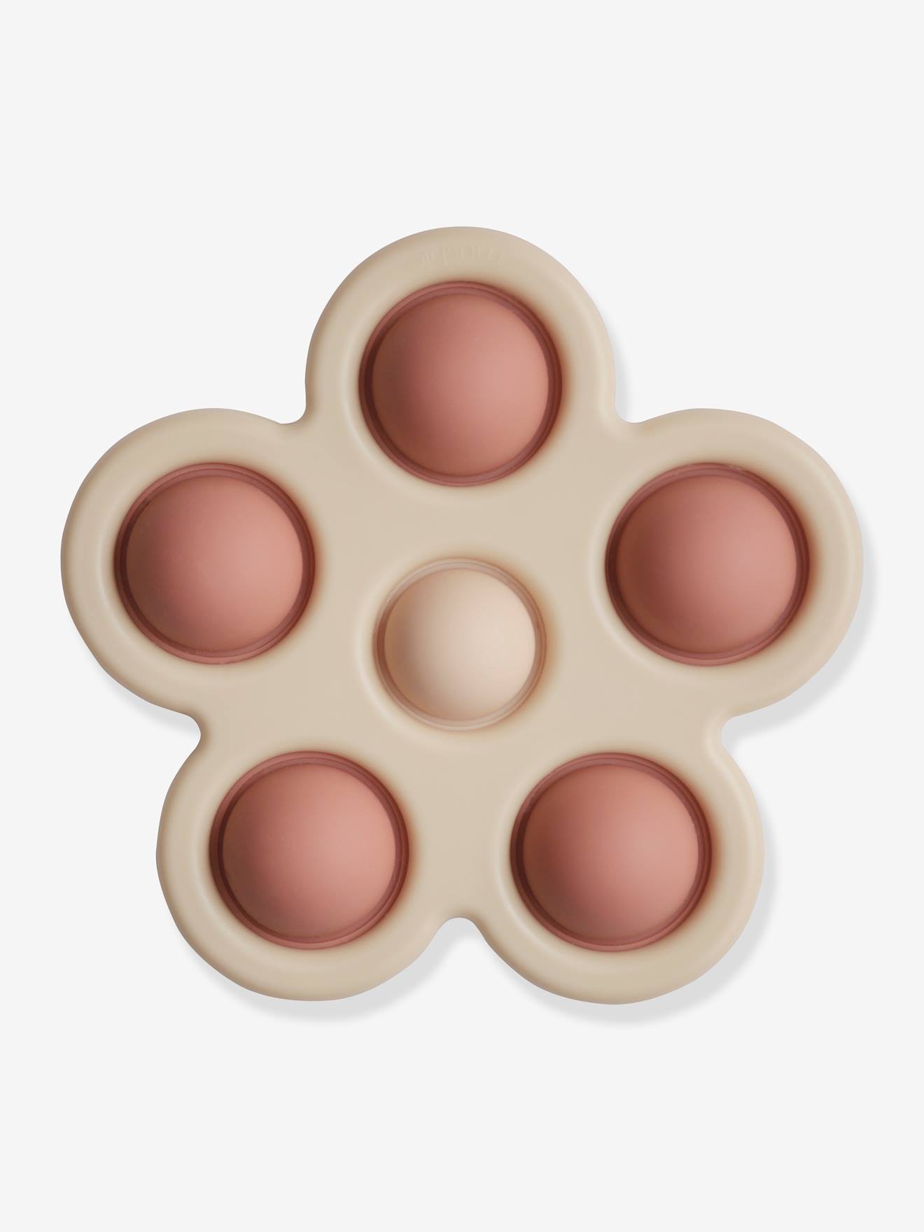 Mushie Baby Greifspielzeug MUSHIE, Pop-it Blume - rosa