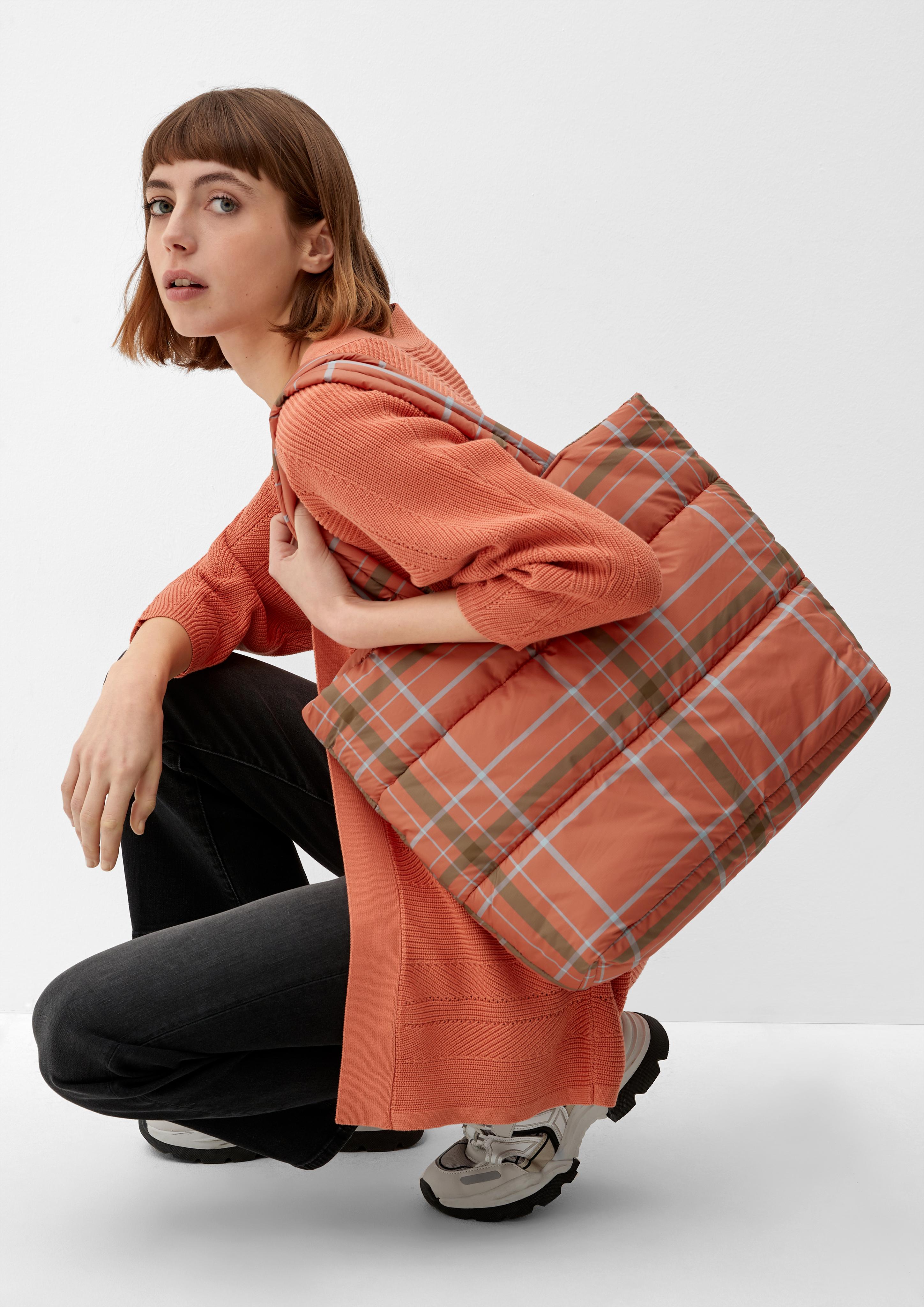 Shopper mit Karomuster  2130108-27N1