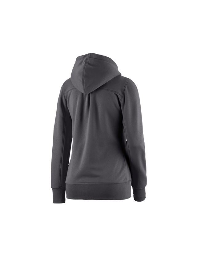 e.s. Hoody-Sweatjacke poly cotton, Damen