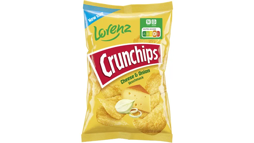 Lorenz Crunchips Cheese & Onion 150 g