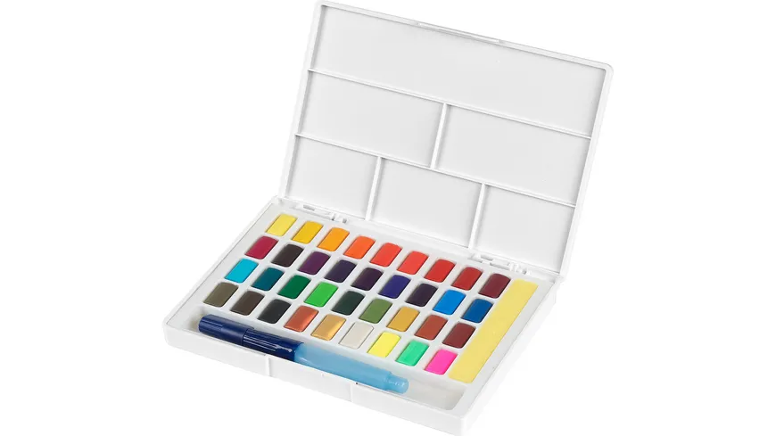 FABER-CASTELL Aquarellfarben in Näpfchen 36er Etui
