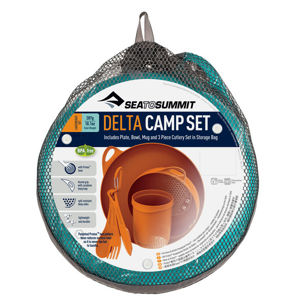 DELTA CAMP SET (BOWL, PLATE, MUG, CUTLERY) - Geschirrset