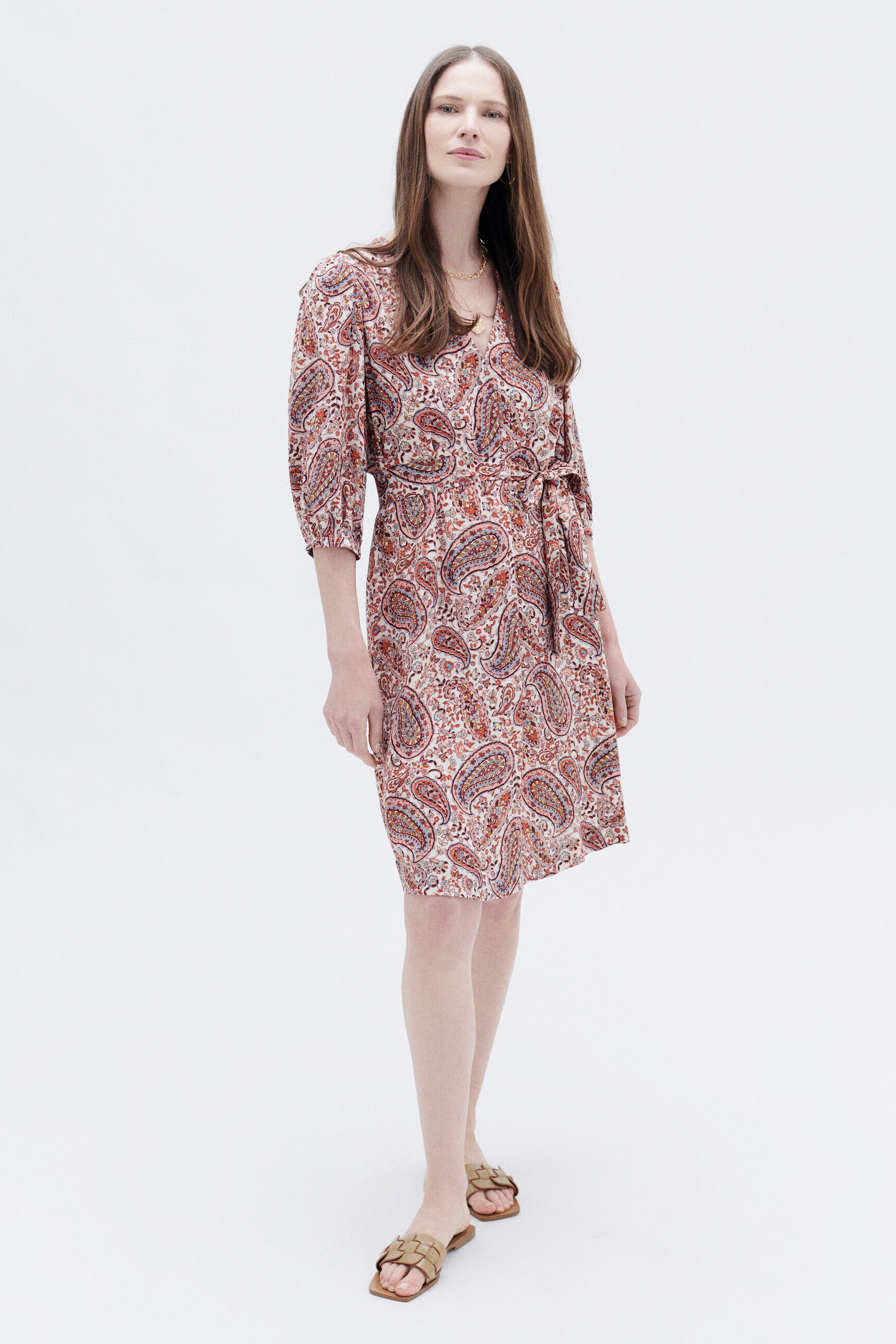 Robe riley camel femme