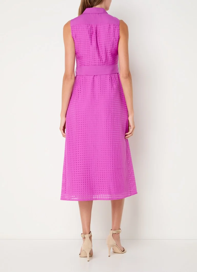 Robe-chemise midi Carey de Phase Eight, texturée et dotée d'une ceinture à nouer
