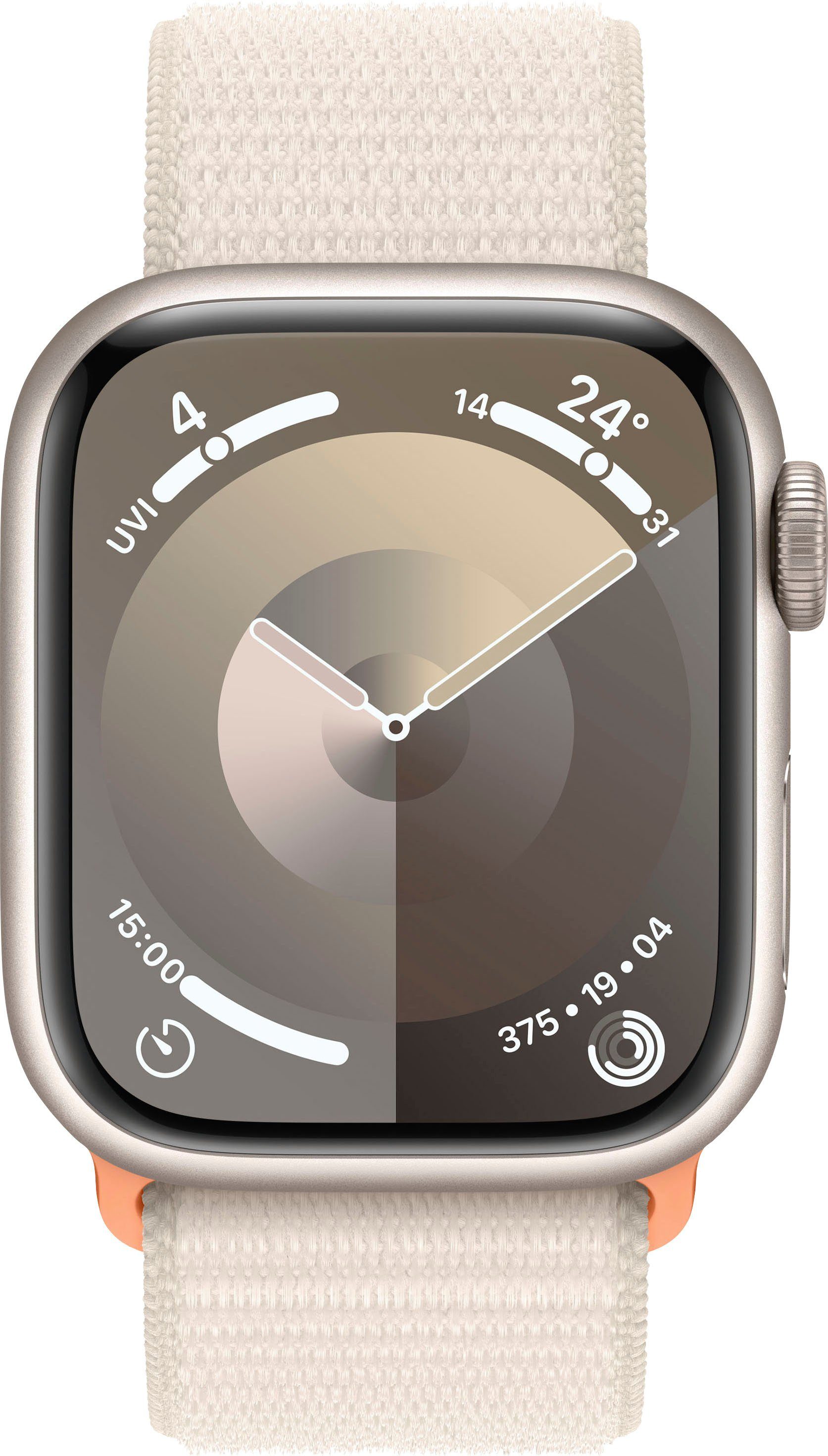 Apple Watch Series 9 GPS + Cellular 41mm Aluminium Smartwatch (4,1 cm/1,61 Zoll, Watch OS 10), Sport Loop