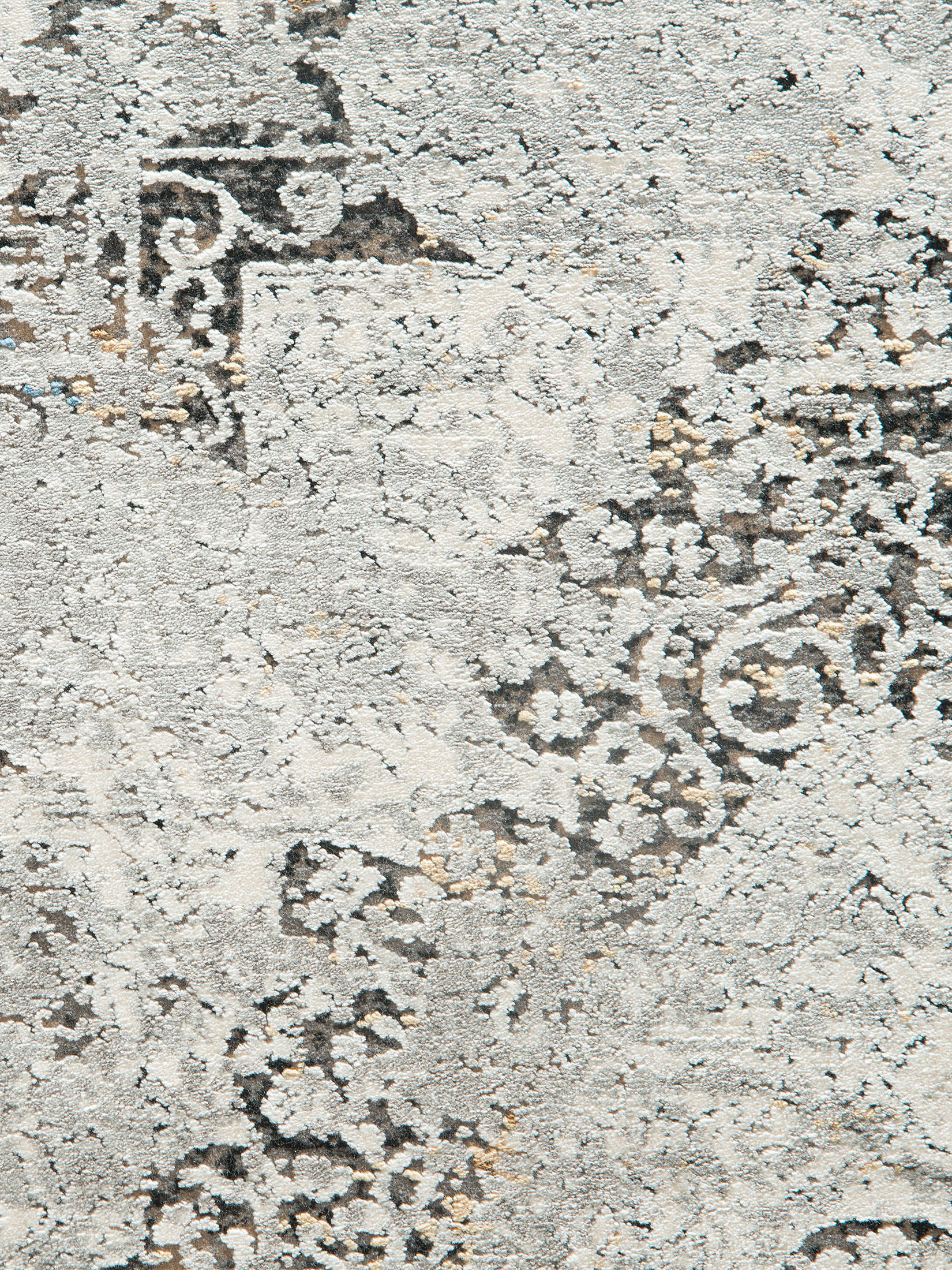 Chalkida Vintage-Teppich, Silber