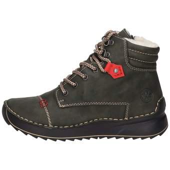 Rieker Schnürstiefelette in grün