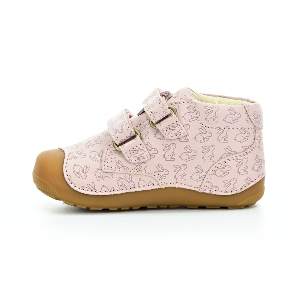 Bundgaard Petit Strap Rabbit Old Rose Barfußstiefeletten
