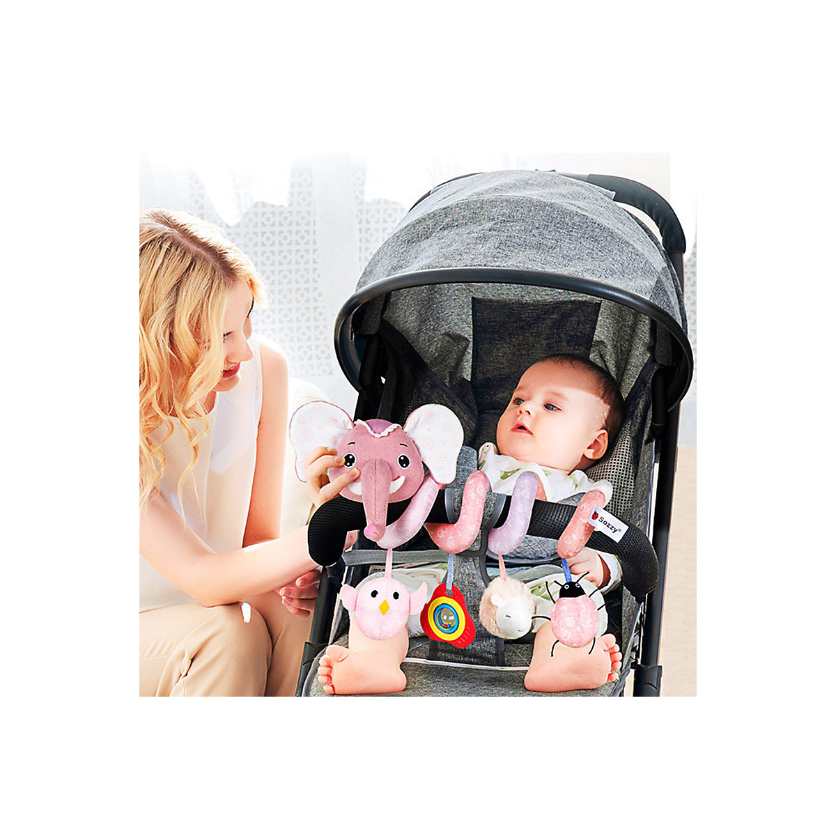 frler Baby Spirale Spielzeug für Kinderwagen Bett Kinderwagenketten für Kinder