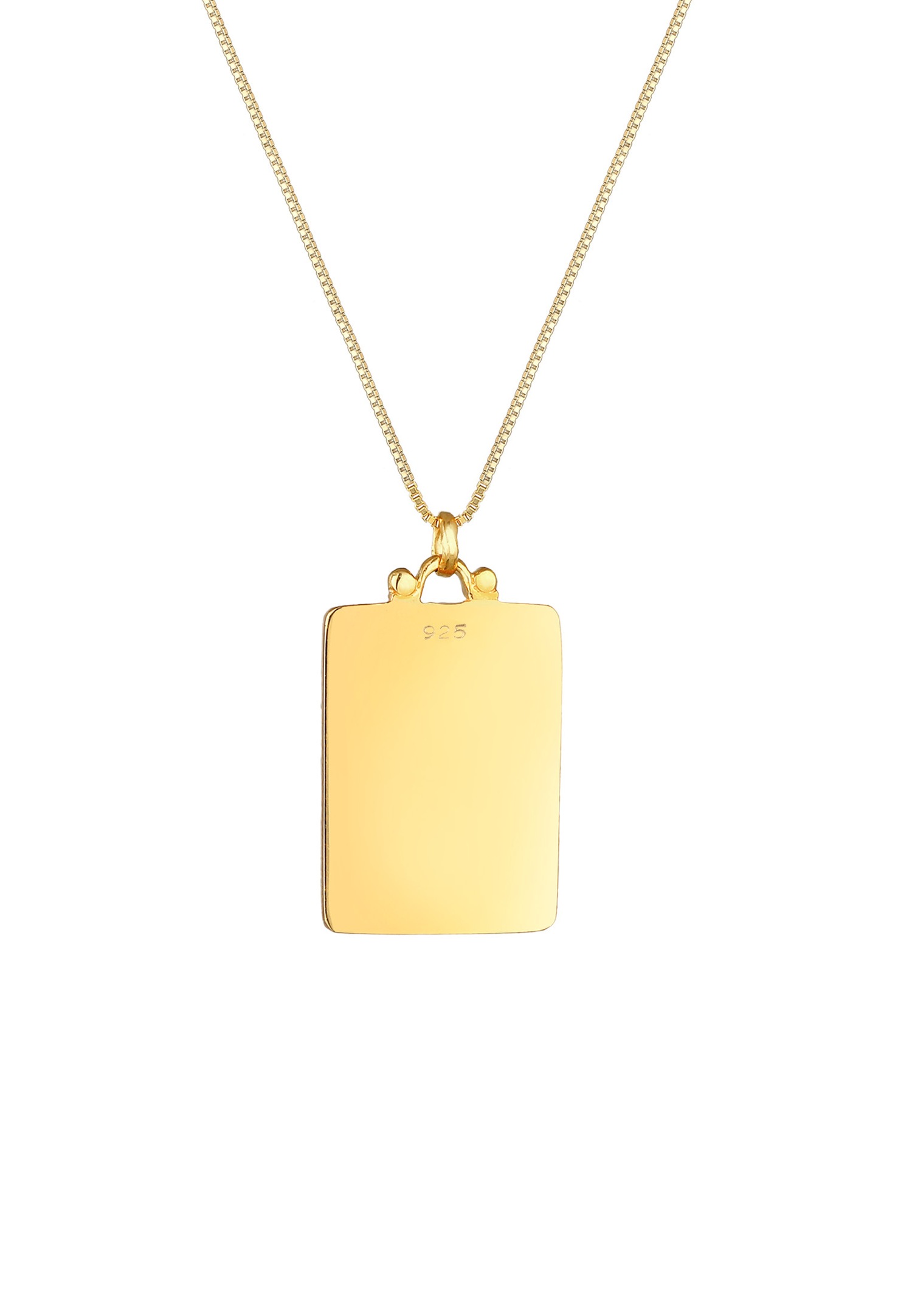 Collana con medaglia vintage Elli Soleil da donna - Argento 925/1000 placcato oro