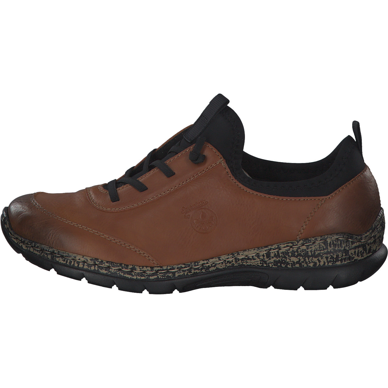 Rieker N4281, Schnürschuhe, Herren, cayenne/schwarz