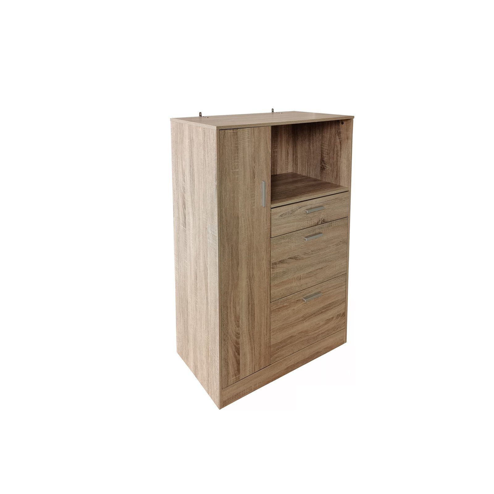 HTI-Line Küchenbuffet Küchenschrank Kombi L Blanca (Stück, 1-St) Küchenbuffet Mehrzweckschrank Mikrowellenschrank