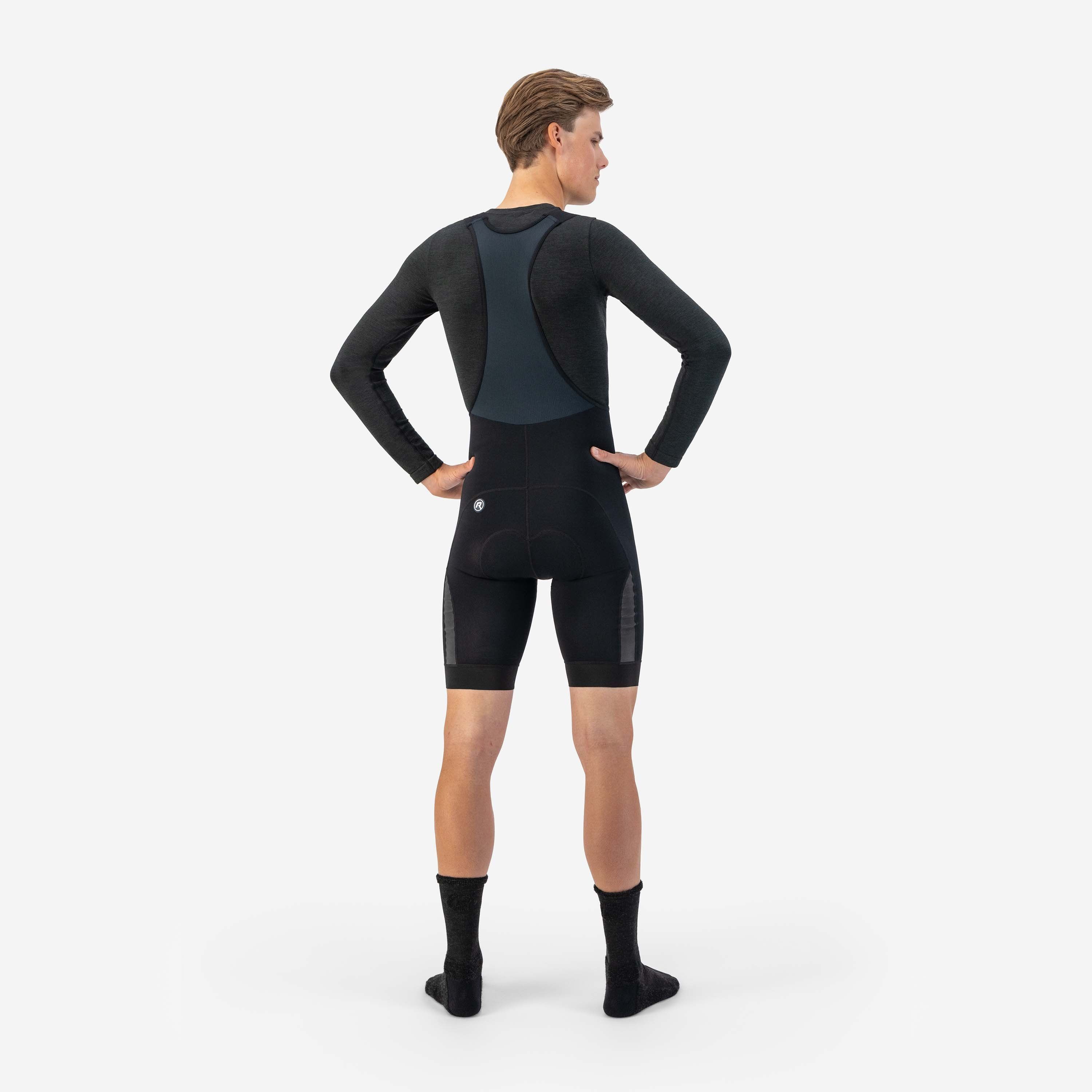 Rogelli Thermal DWR Schwarz Herren Radhose Kurz Mit Träger