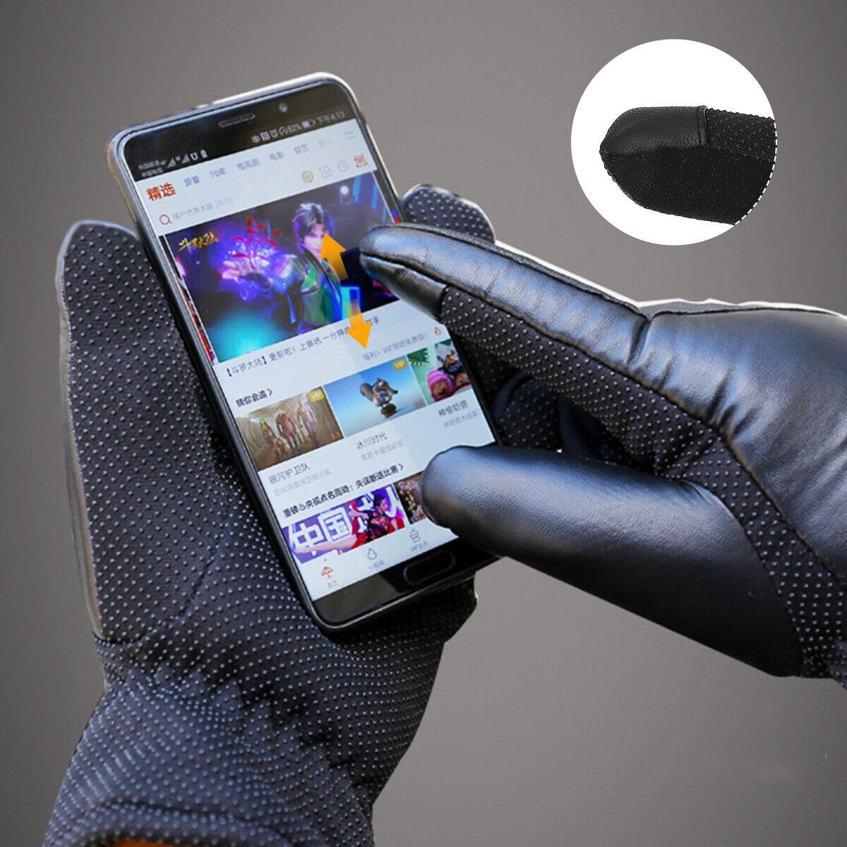 Bedee Skihandschuhe Beheizbare Thermo Handschuhe mit 5000mAh Akku (Touchscreen Elektrische Beheizte Handschuhe Wasserdicht Unisex) Winterhandschuhe für Herren Damen - 3 Stufen Temperaturregler Heizung