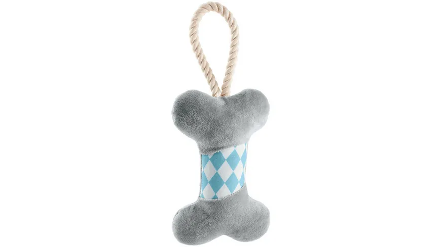 Hunter Hundespielzeug Salima Knochen grau, 29 cm