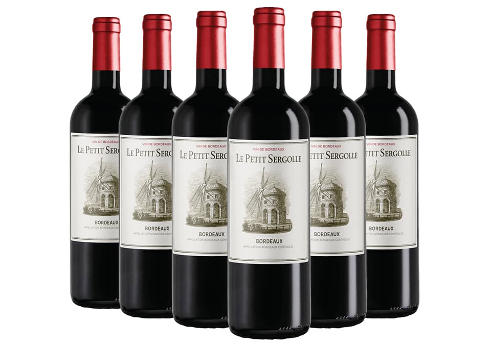 Bordeaux AOC Le Petit Sergolle 2021 Baron de Sergolle 6 bouteilles de 0,75 ℓ