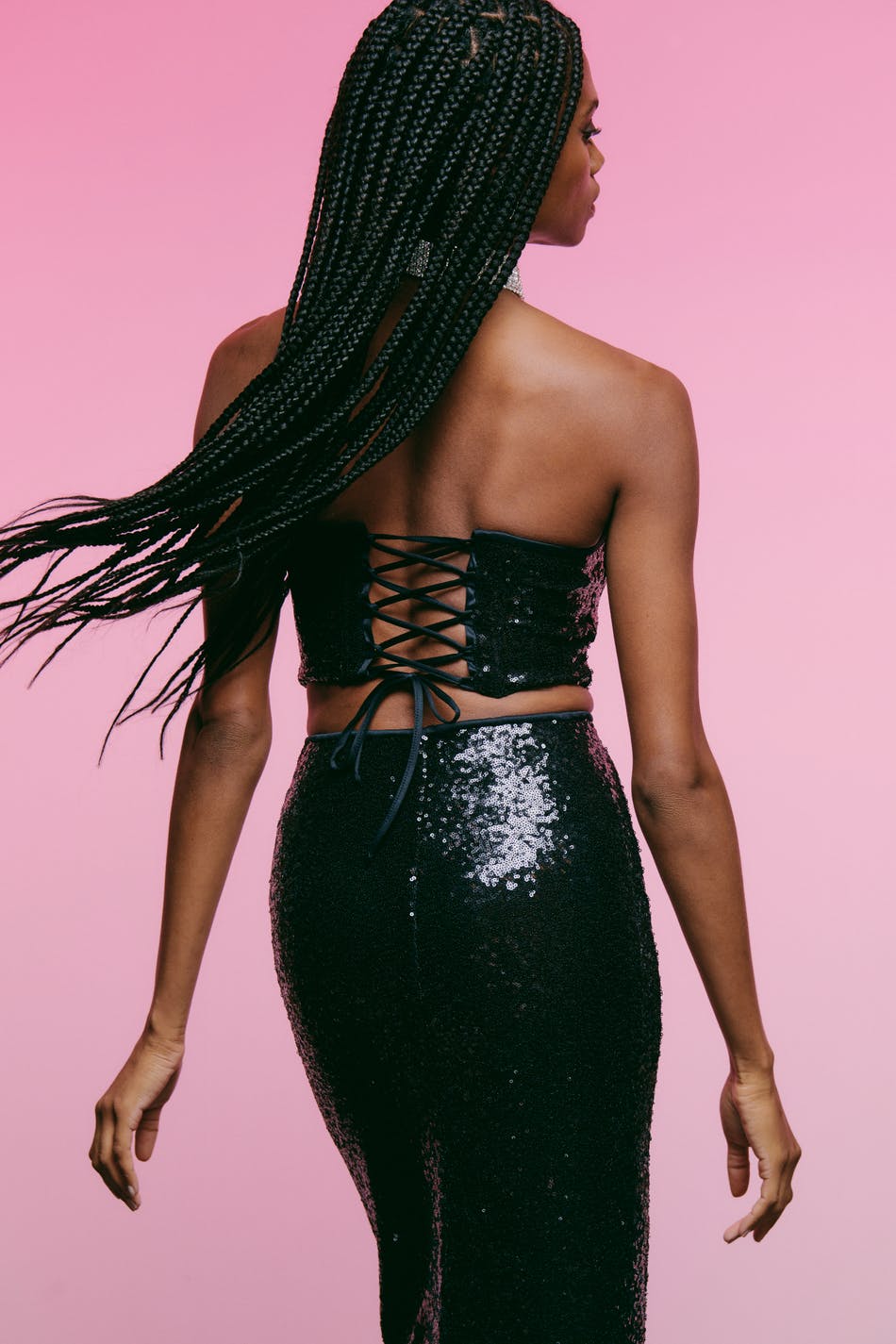 Tina sequin corset top