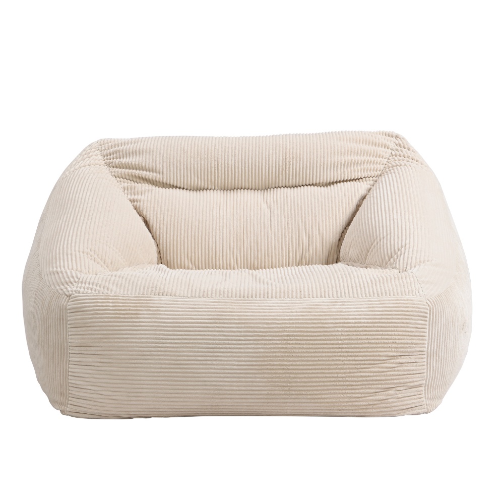 Home Deluxe Sitzsack mit Hocker COZY – Beige